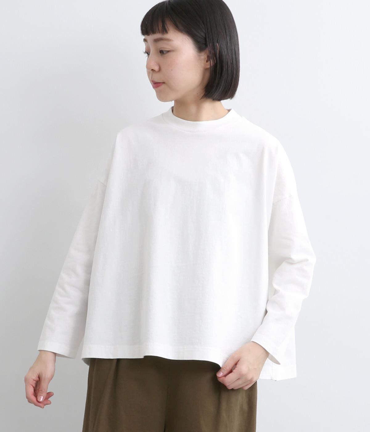 天竺ワイドフレアロンTee(オフ-F)