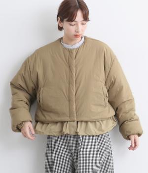 コットンナイロンレイヤードブルゾン