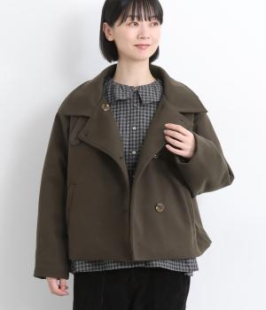 ライトメルトンスタンドカラー中綿ブルゾン