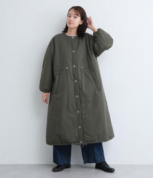 コットンナイロンロングガスコート