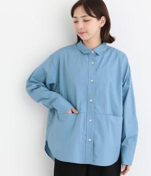 コットンローンスリットポケットシャツ