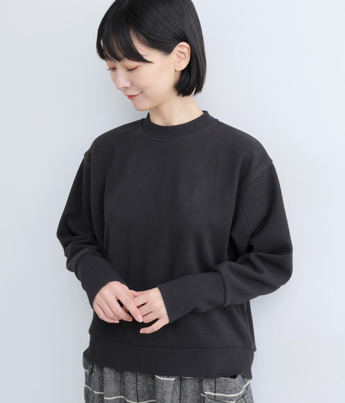 リブ起毛プルオーバー(ブラック-F)
