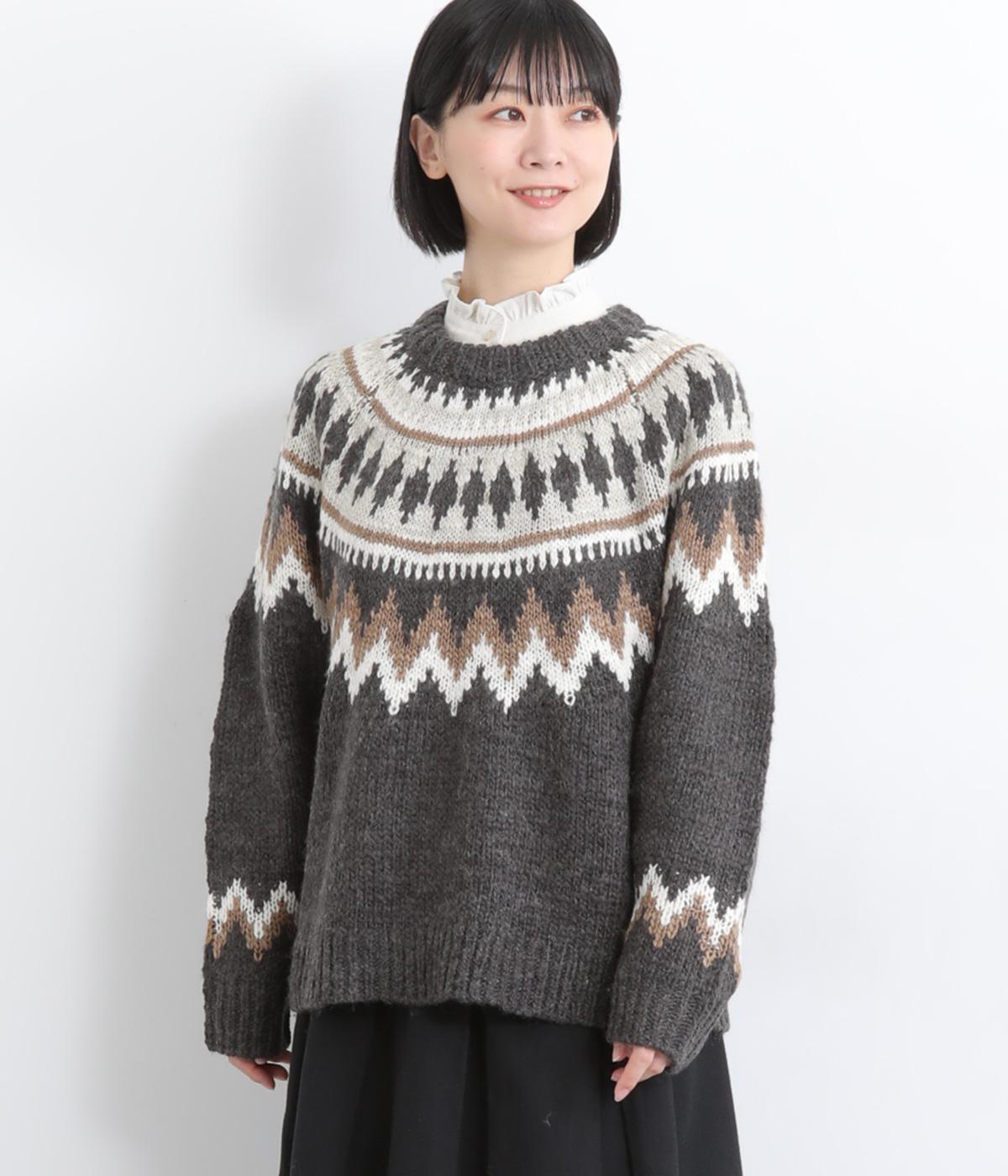 【Y42】nagonstans ノルディックニット セーター Y42】nagonstans ノルディックニット セーター - メルカリ