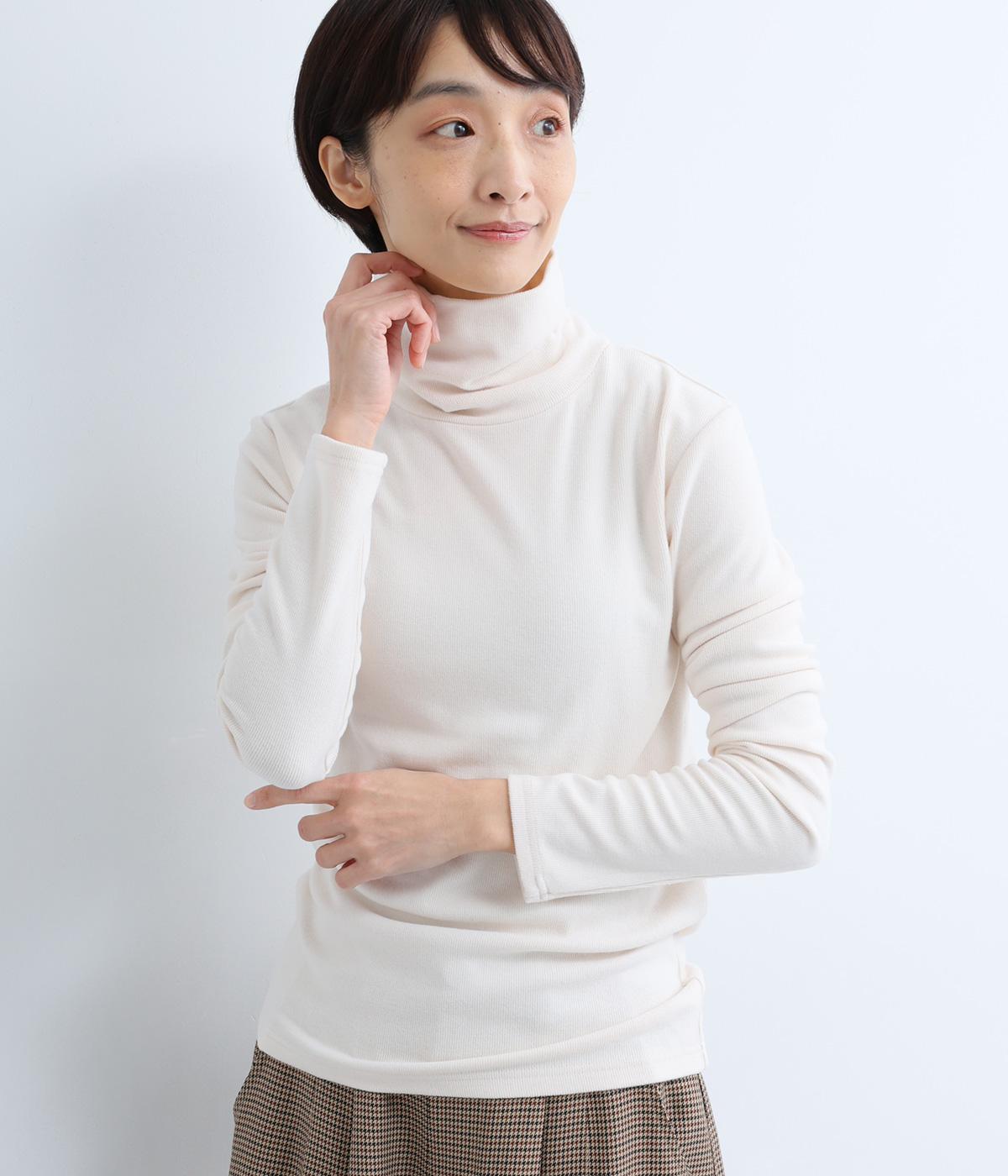 ライトリブ起毛タートル(オフ-F)