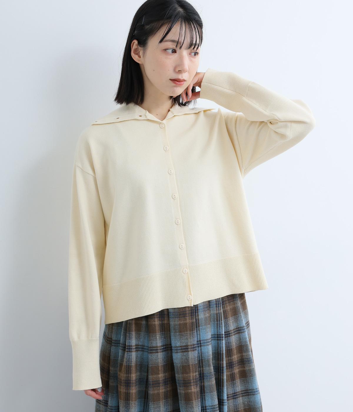 2wayタートルカーディガン(オフ-F)