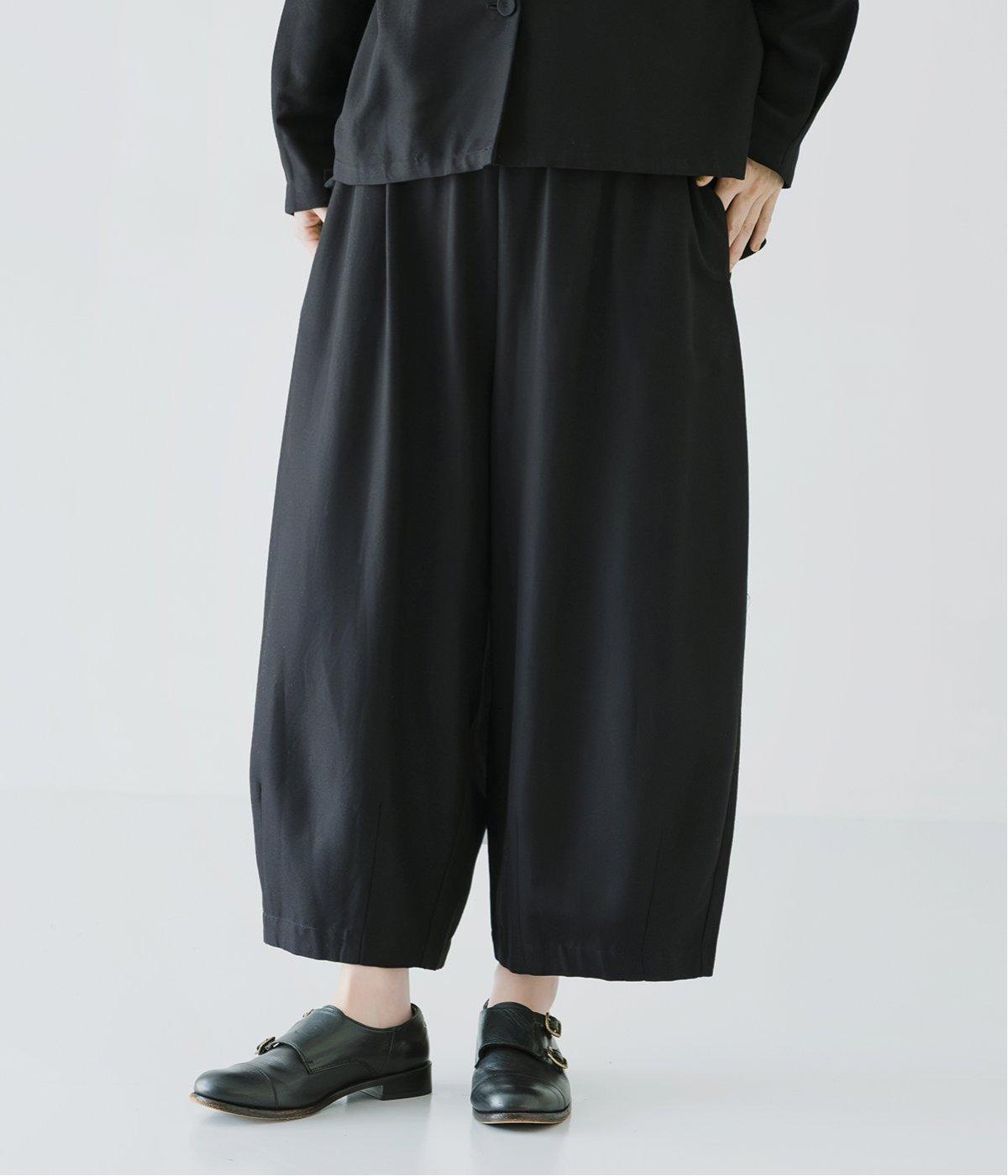 コットンレーヨンタックコクーンパンツ（blue willow）の商品詳細