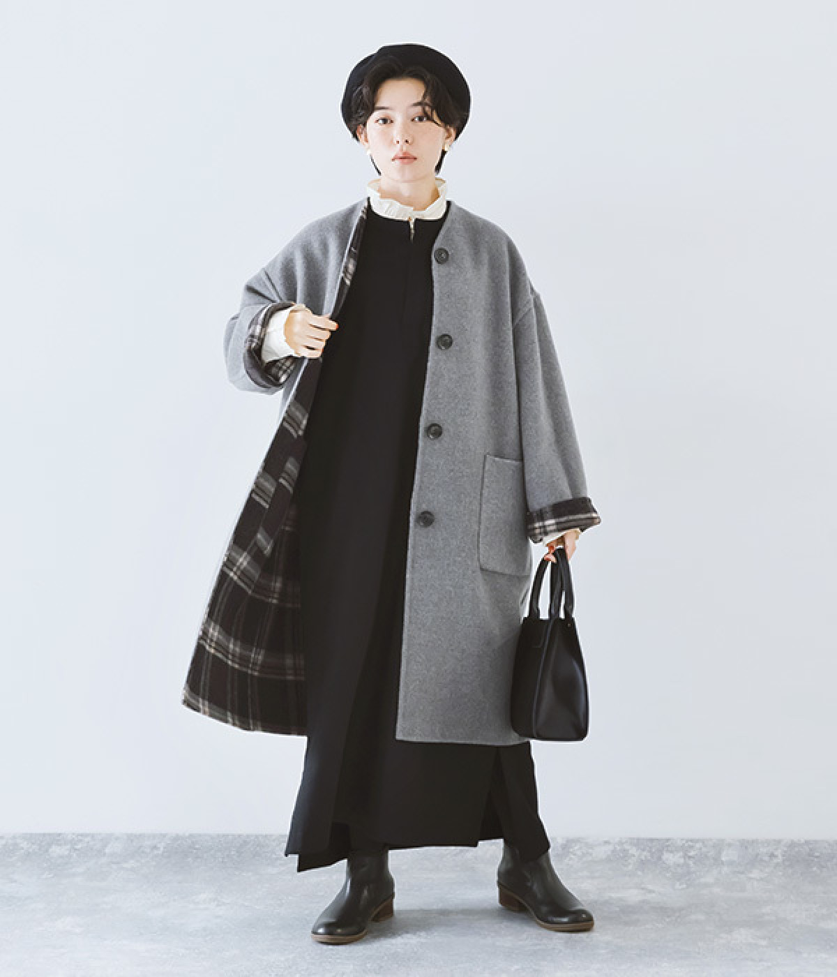 LE GLAZIK リバーシブルコート LE GLAZIK レディース ルグラジック リバーシブルカラーレス