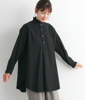 ラッフルロングシャツ