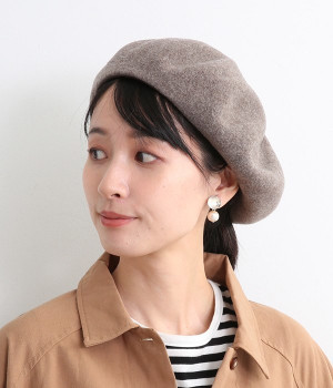天つまみ　ニューベレー帽(モカ-ONESIZE)