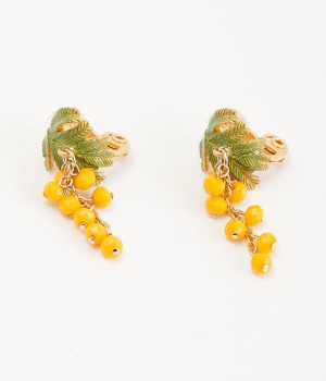 ミモザイヤリング