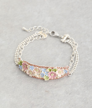 フラワーバスケット ブレスレット