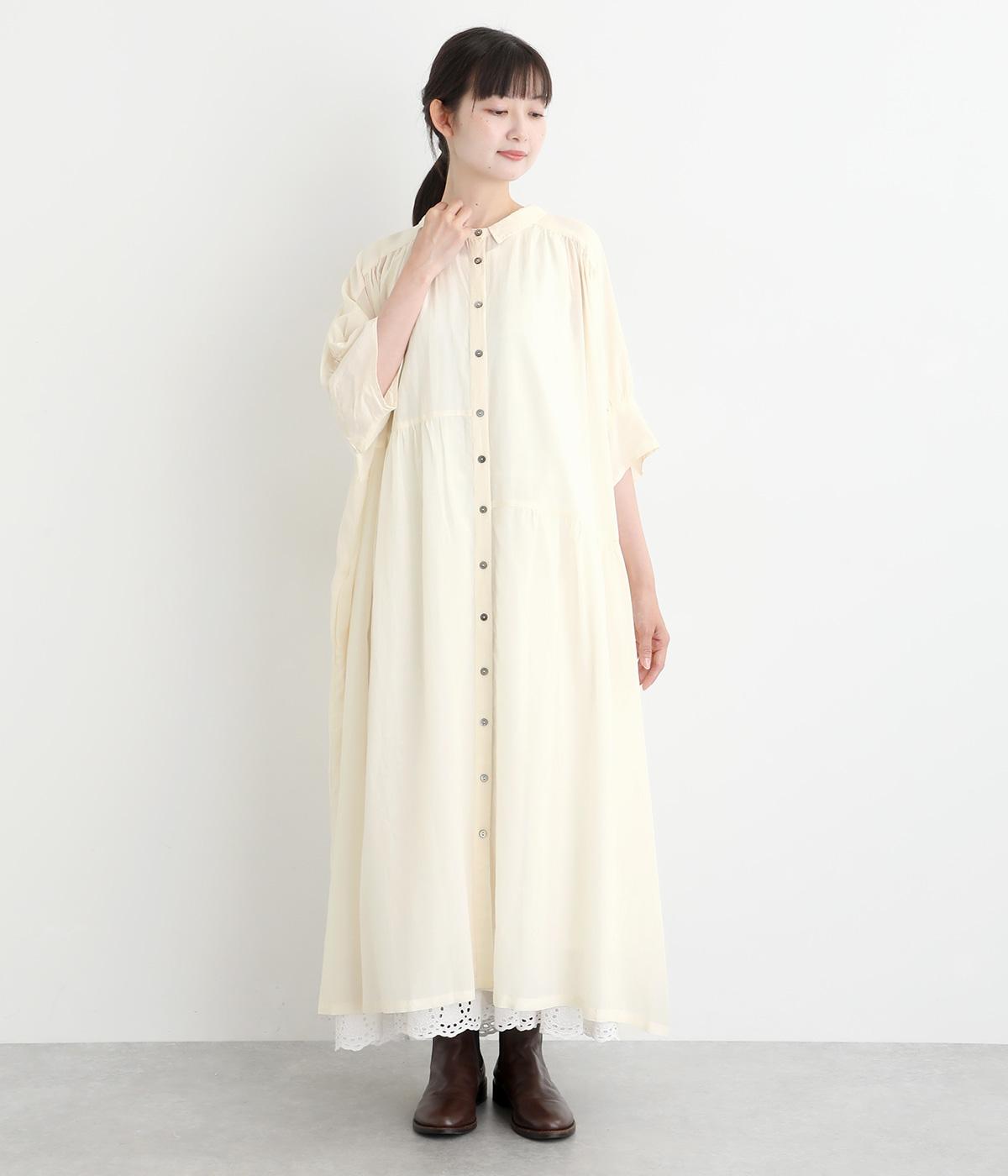 シルクタッチボイルワイド2wayワンピース(エクリュ-F)