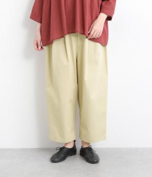 コットンクロップドパンツ(グレージュ-ONESIZE)