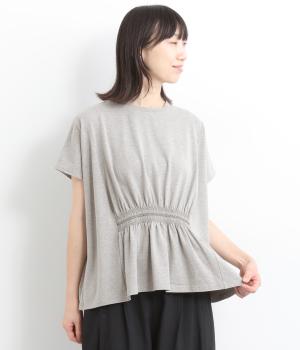 シャーリング刺繍Tシャツ