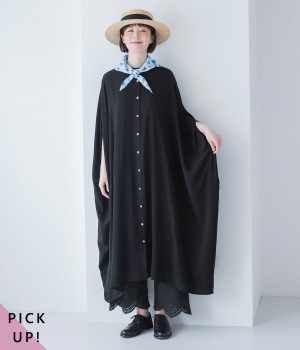 レーヨンゆったりワンピース