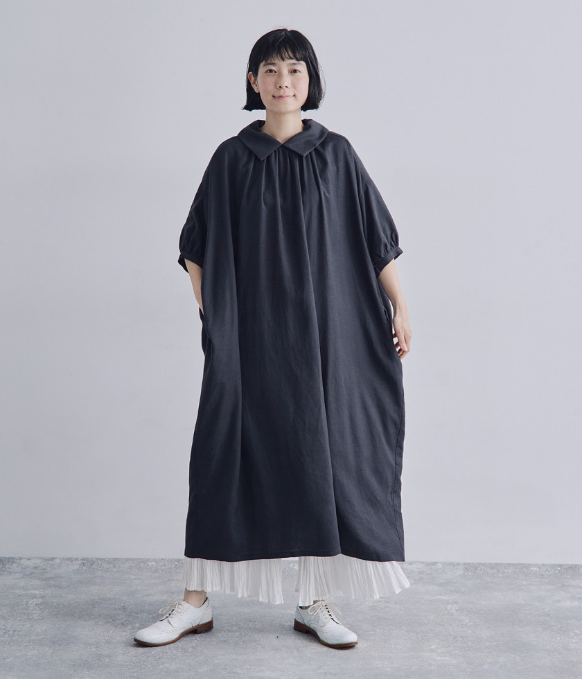 レーヨンリネン2wayワンピース