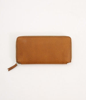 オイルレザー　ラウンドロングウォレット