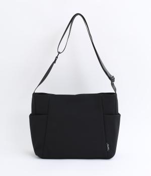 サイドポケットショルダーバッグ(ブラック-F)