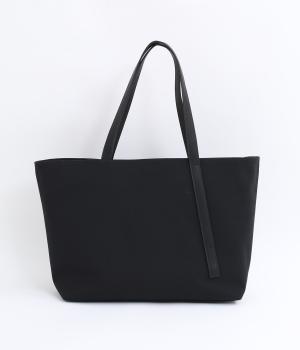 TORO(II) アシンメトリーレザーハンドルトートバッグ(ブラック-F)