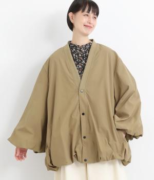 ナイロンバルーン袖アウター(ベージュ-F)