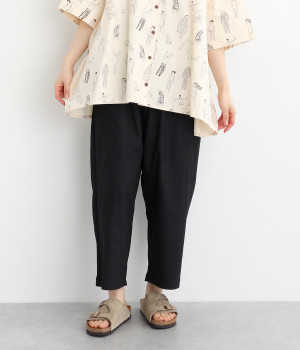 定番 ストレッチツイル丸みアンクルパンツ