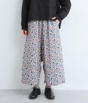 アンティークフラワーゆるっとワイドパンツ