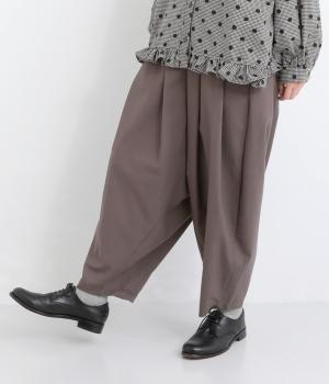 コットンリネンダボゆるパンツ