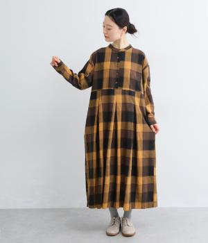 BIG CHECKタックワンピース