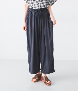 レーヨンリネンゆったり丸みパンツ