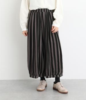 リネンビッグストライプナチュラルパンツ