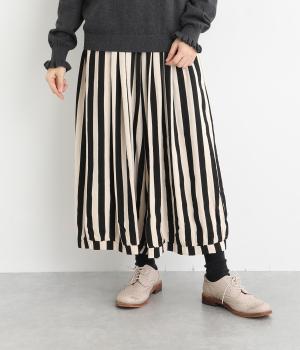 リネンビッグストライプナチュラルパンツ(ナチュラル-F)