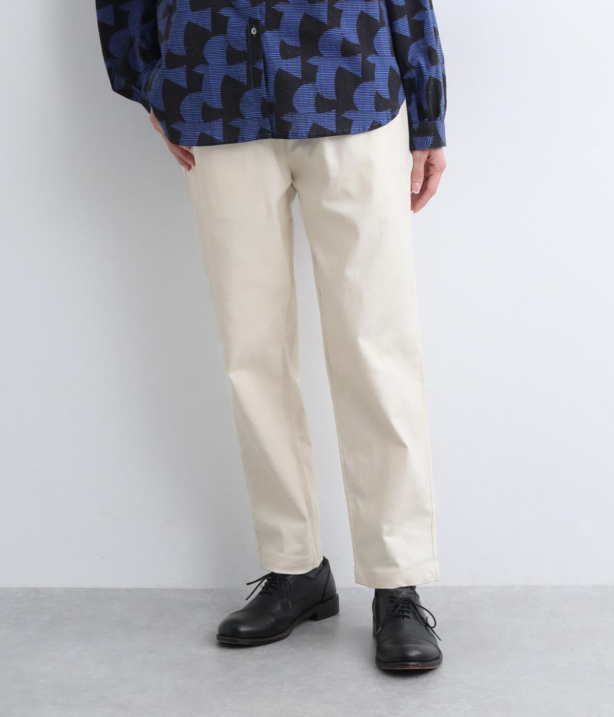 ツイルテーパードストレッチパンツ(ナチュラル-F)