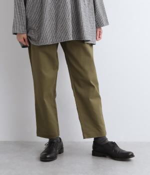 ツイルテーパードストレッチパンツ(カーキ-F)