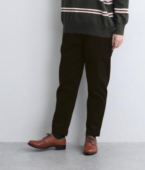 ツイルテーパードストレッチパンツ(ブラック-F)