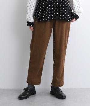 柔らかコール天テーパードパンツ(キャメル-F)