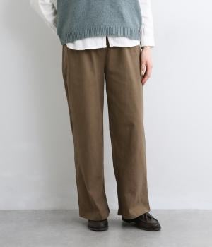 微起毛ワイドパンツ