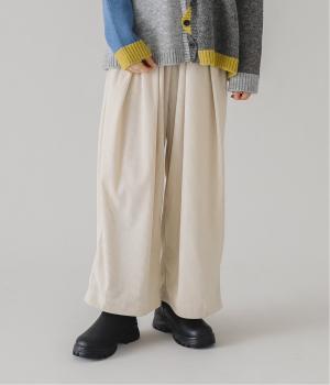 柔らかコール天イージーワイドパンツ