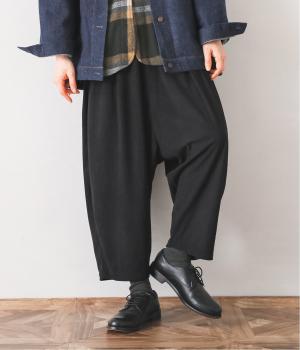 柔らかコール天たっぷりサルエルパンツ