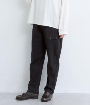 ツイル裏起毛パンツ(ブラック-F)