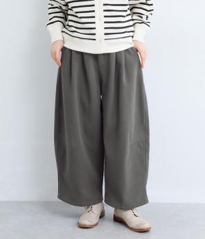 ゆったりボアパンツ(チャコール-F)