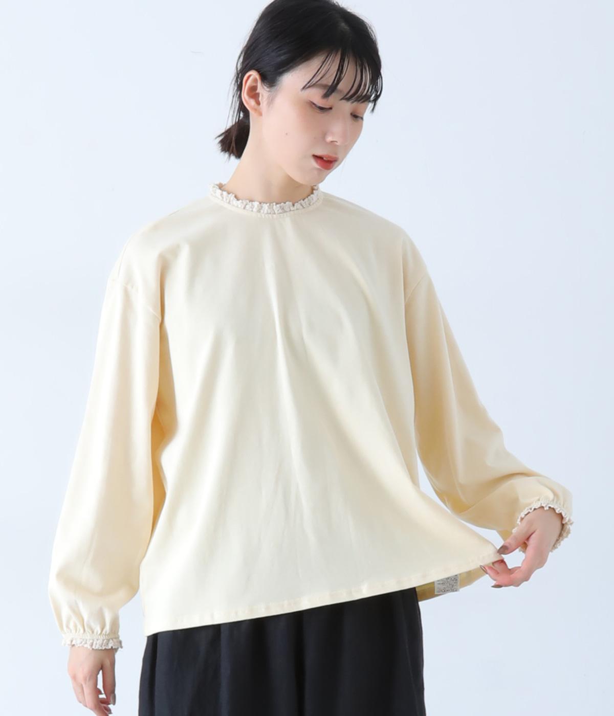 レース付きプルオーバー(ナチュラル-F)