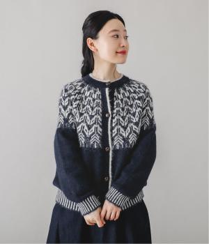 ニット求心柄カーディガン
