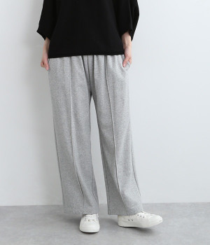 センタータックスウェットワイドパンツ(トップグレー-ONESIZE)