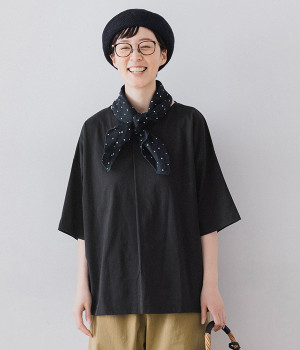 タックネックプルオーバー(ブラック-ONESIZE)