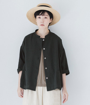 スタンドカラーシャツジャケット