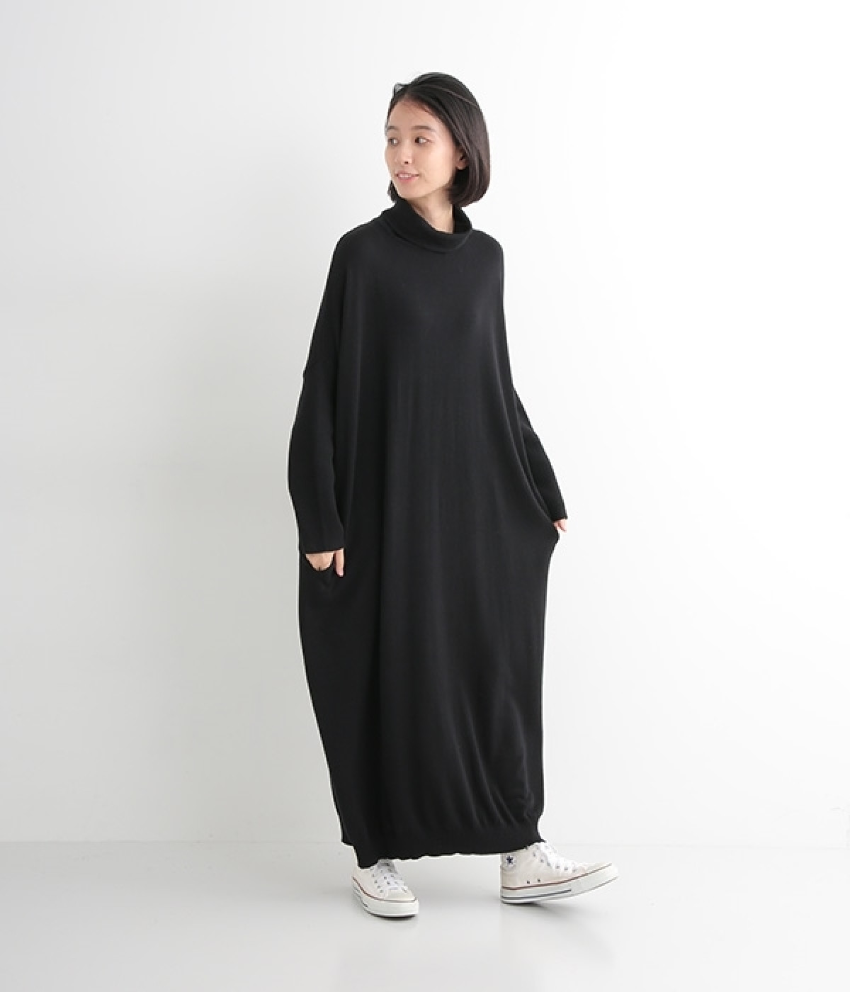 美品✨ネストローブ 度詰め天竺ドルマンスリーブワンピース ピンク オーバーサイズ 美品✨ネストローブ 度詰め天竺ドルマンスリーブワンピース