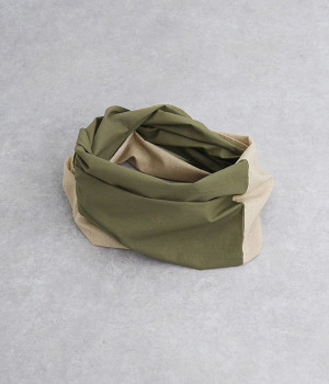 コットンリネンバイカラースヌード