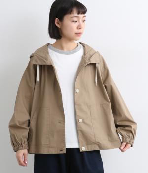 タイプライターフーデッドブルゾン