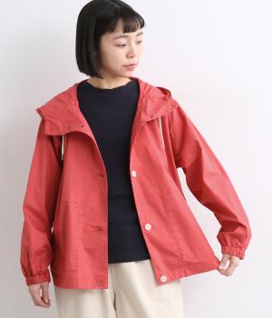 タイプライターフーデッドブルゾン(コーラル-F)