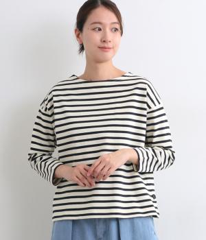 コットンヘビー天竺前後着ボーダーTシャツ